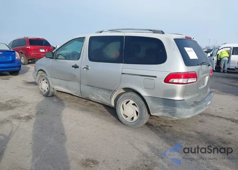2001 Toyota Sienna Le z USA, uszkodzony, nr VIN 4T3ZF13C71U405464